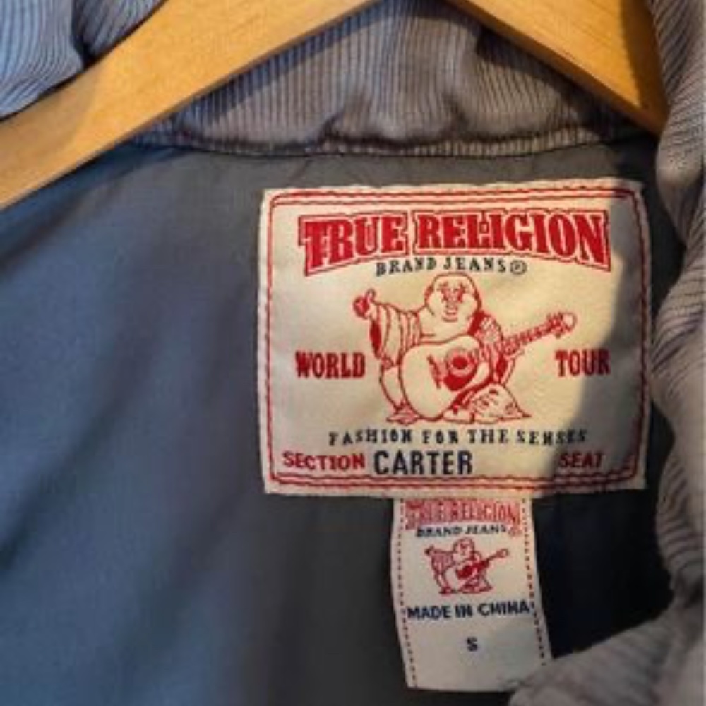 True Religion two tone puffer vest